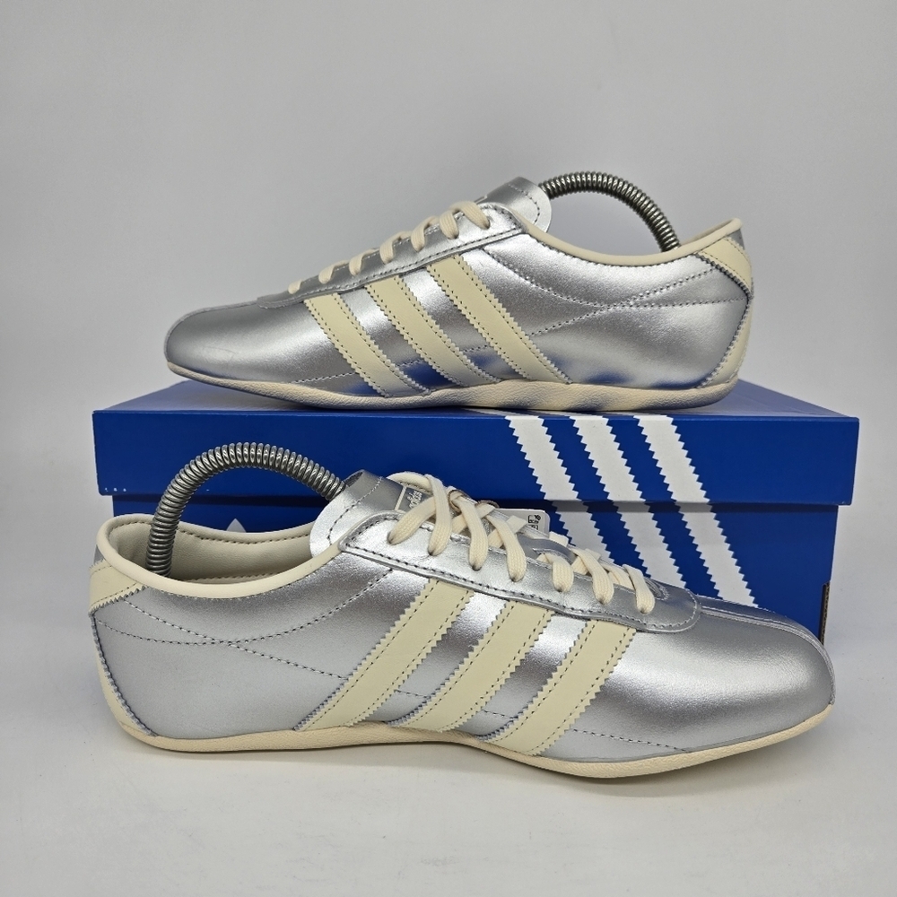 New adidas Tokyo Silver Metallic Cream White Women's Shoes Size 10.5 - Picture 4 of 8